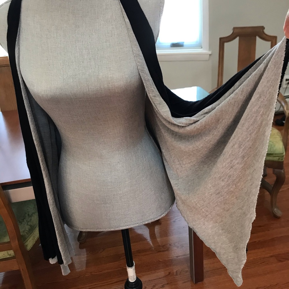 Light grey and black Vest